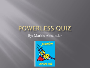 Powerless Quiz