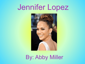 Jennifer Lopez powerpoint