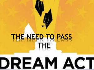 the need to pass the dream act
