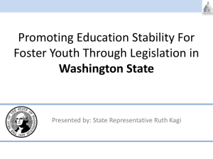 Promoting Education Stability for Foster Youth through Legislation in