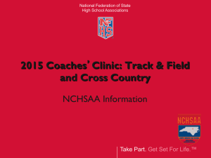 2015 NFHS Track and Field Rules PowerPoint