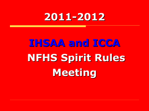 NFHS Spirit Rules 2006-2007 - Iowa High School Athletic Association