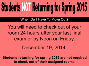 Students returning for spring 2015 are not required to check