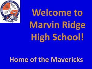 Powerpoint - Marvin Ridge High School