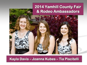 2014 Fair Ambassadors - Yamhill County, Oregon