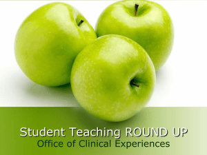 Student Teaching ROUND UP - St. Cloud State University