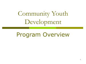Community Youth Development - Texas Department of Family and