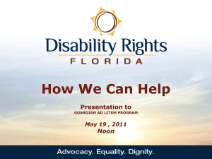 Disability Rights - Florida Guardian ad Litem