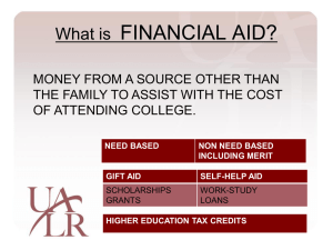 Financial Aid Powerpoint - Little Rock Christian Academy