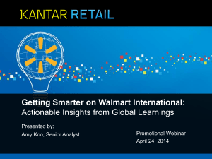 Getting Smarter on Walmart International