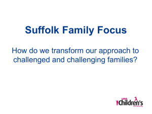 Suffolk Family Focus so far