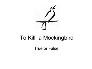 To Kill a Mockingbird - The Communication Trust