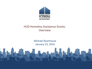 Homeless Assistance Programs