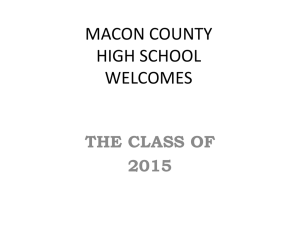 Elective Focus Area - Macon County High School