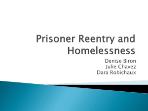Prisoner Reentry and Homelessness