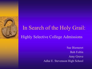 Holy Grail - Stevenson High School
