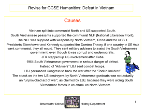 Defeat in Vietnam PowerPoint