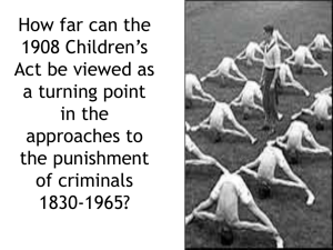 How were child criminals treated before the act