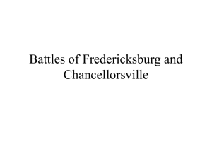 attack Richmond by way of Fredericksburg Burnside caught Lee by