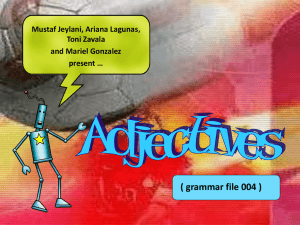 adjectives - Grammarman Comic