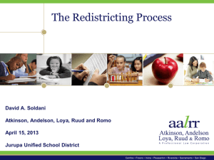 The Redistricting Process - Jurupa Unified School District