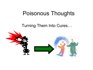 Poisonous Thoughts & Antidotes