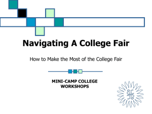 Navigating a College Fair