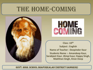 7. The home coming _English_GHS Shahpur kalan