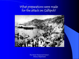 Preparations of the Gallipoli campaign