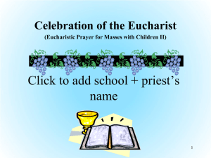Mass - Eucharistic Prayer for Masses with Children II
