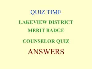 Merit Badge Counselor Orientation