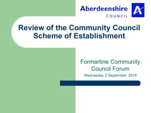 Review of the Community Council Scheme of Establishment