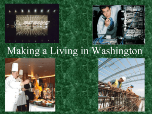 Making a Living in Washington