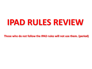 IPAD Rules