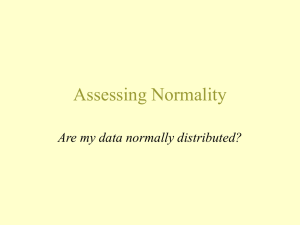 Assessing Normality