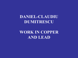 DANIEL-CLAUDIU DUMITRESCU WORK IN COPPER
