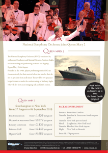 National Symphony Orchestra joins Queen Mary 2