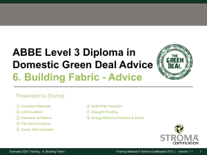 ABBE Level 3 Diploma in Domestic Green Deal Advice 6