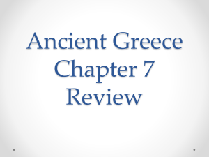 Ancient Greece Chapter 7 Review