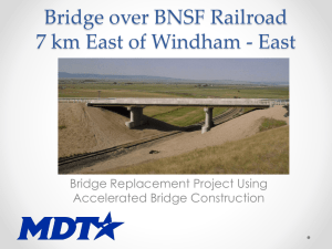Bridge over BNSF 7 km East of Windham
