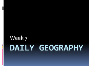 Daily Geography Week 7