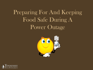 Preparing For And Keeping Food Safe During A Power Outage