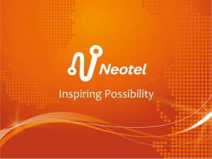 Neotel iWeek 2012 Sponsor Presentation