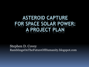 Asteroid Capture for Space Solar Power