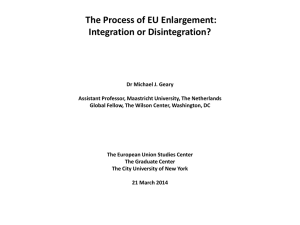 EU Enlargement - European Union Studies Center