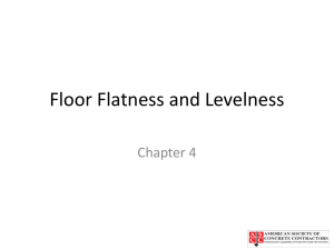 Floor flatness and levelness