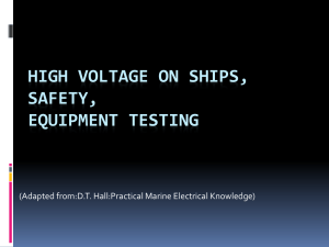 High Voltage on Ships,Safety,Equipment Testing
