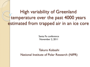 High variability of Greenland temperature over the past 4000 years