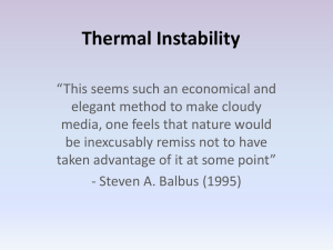 Thermal Instability presentation