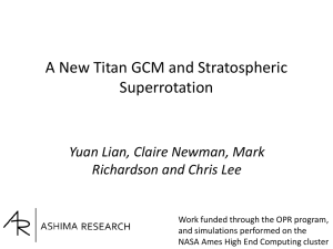A New Titan GCM and Stratospheric Superrotation